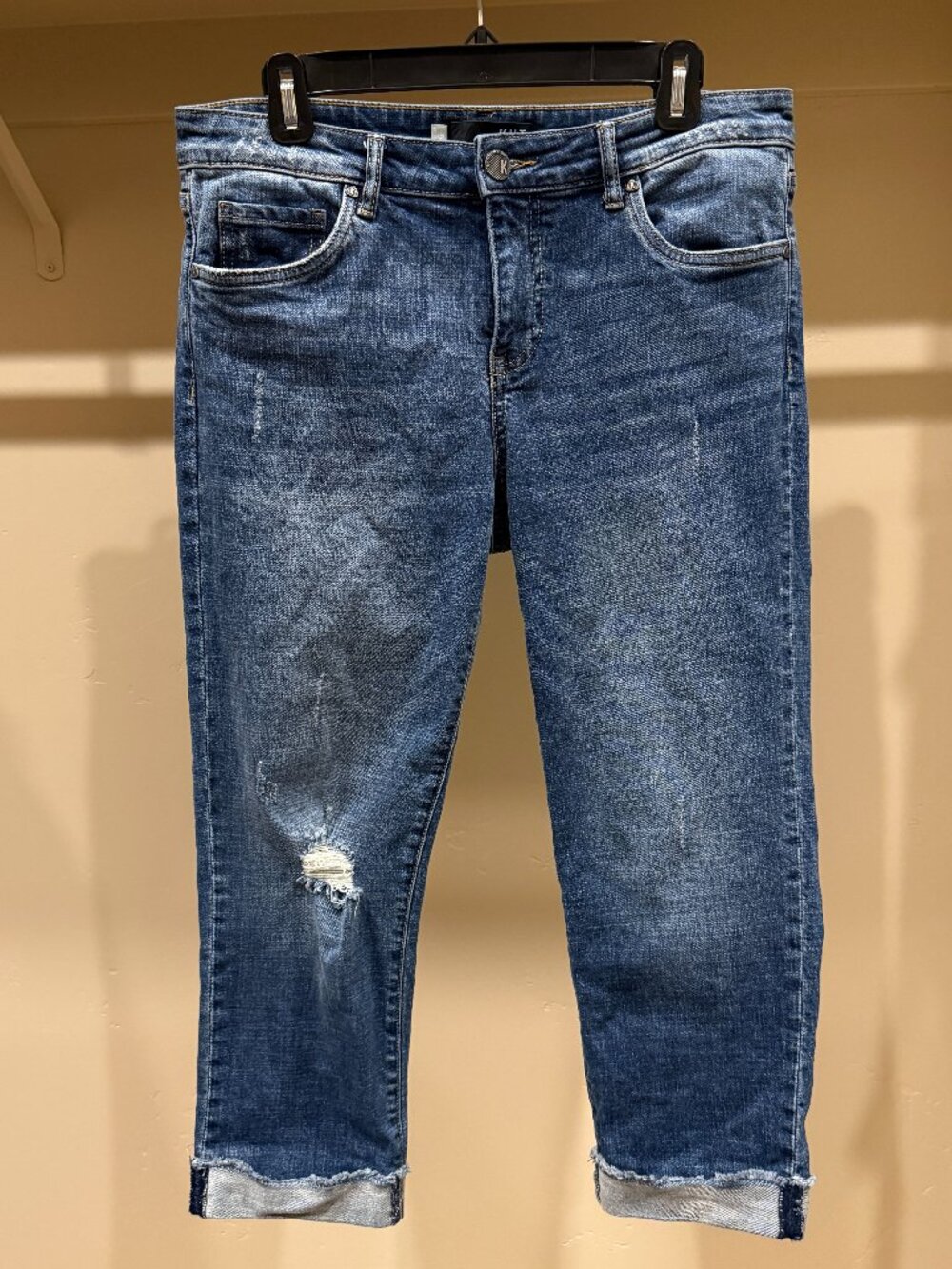 Kut from the Kloth Amy Crop Straight Leg Jeans Size 8
